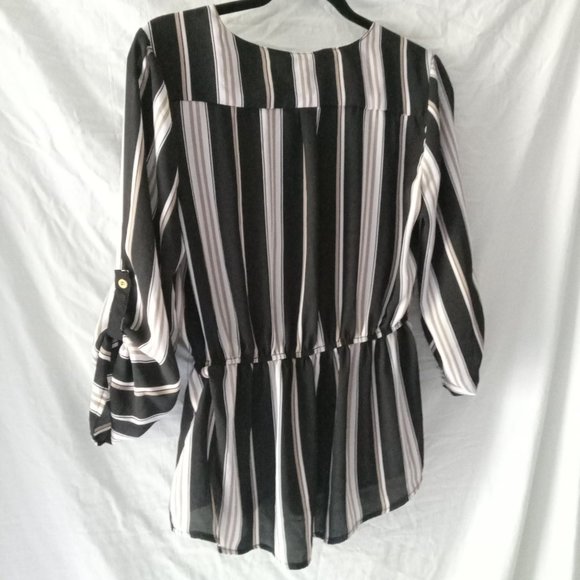 Women's L J is for Justify Striped Shirt - Picture 2 of 16